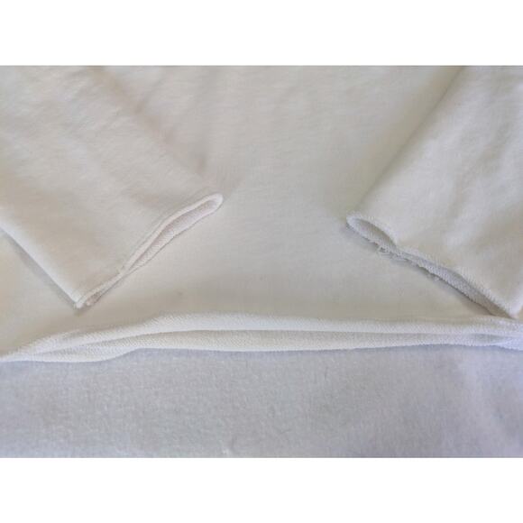 Emerson Fry Sweatshirt Raw Edge White Turtleneck XS Minimalist Crop Luxe Top - Picture 4 of 10